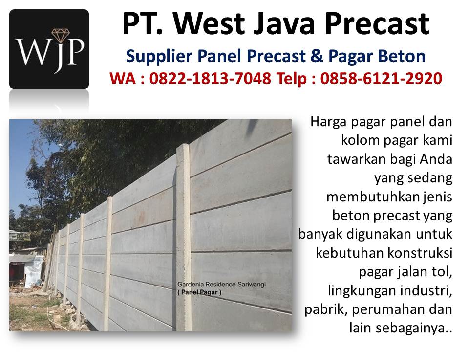 Desain pagar beton minimalis hubungi wa : 085861212920 Harga-panel-beton-pracetak