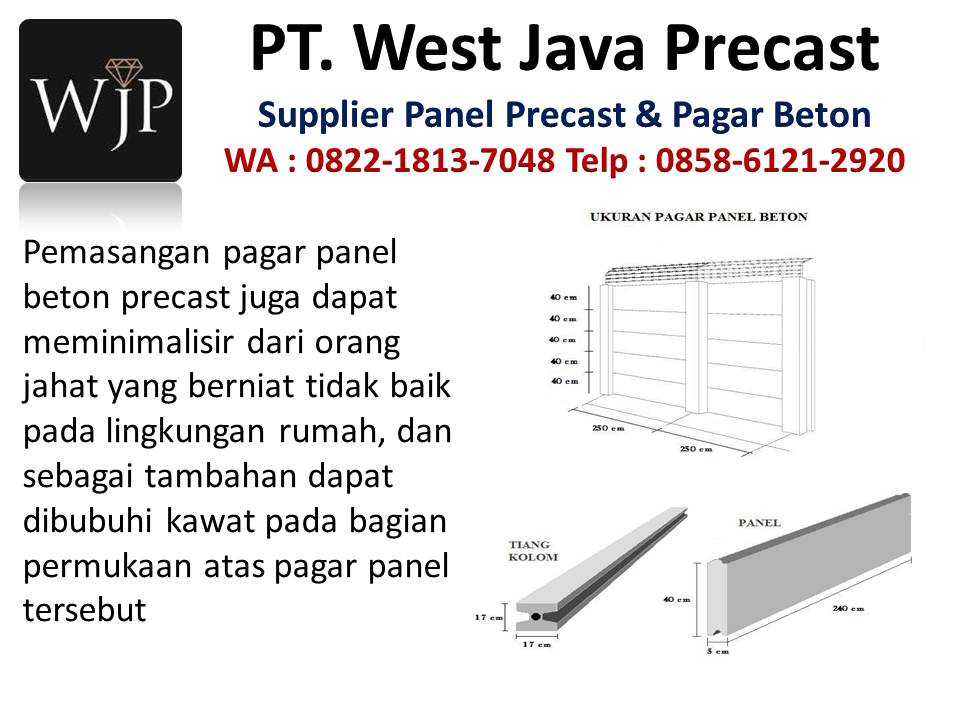 Harga panel pagar beton hubungi wa : 082218137048, tempat produksi pagar beton di Bandung Harga-pemasangan-pagar-panel